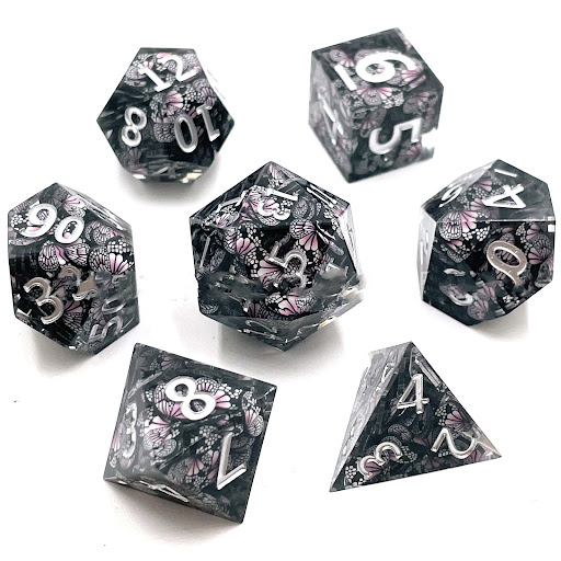 Title 1, Resin COC Running Group Polyhedron Dice Set. En...