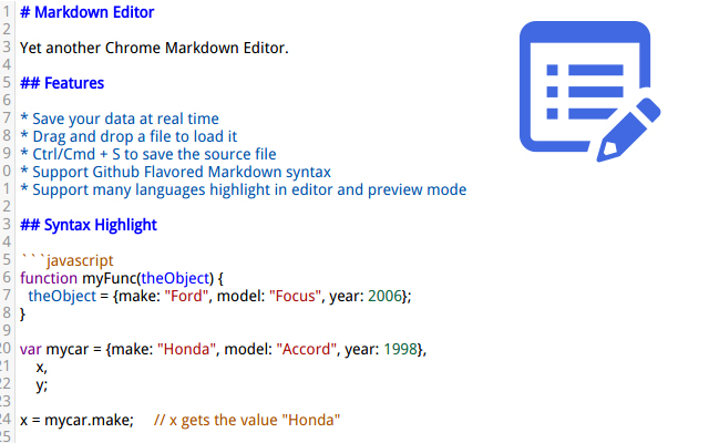 Markdown Editor Preview image 2