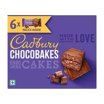 Cadbury Chocobakes Choc Layered Cakes 126 Gm