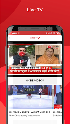 Screenshot Zee News: Live News in Hindi