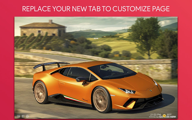 Bugatti vs Lamborghini Themes NewTab