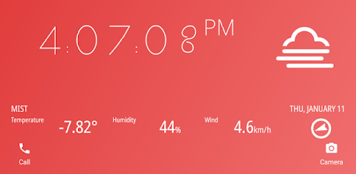 Red Clock - Desk Clock