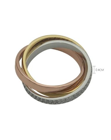 Three-Color Three-Ring Full Diamond - 3