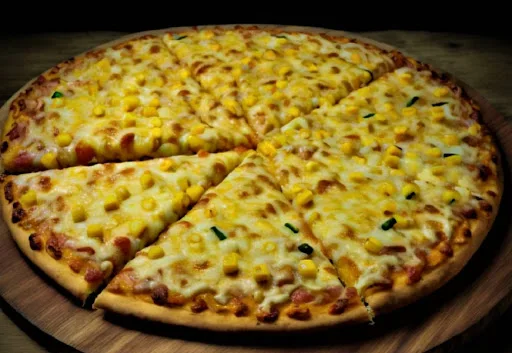 Cheese & Corn Overload Pizza