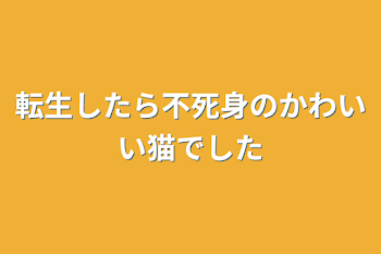 転生したら不死身のかわいい猫でした