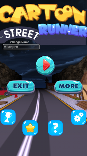 Cartoon street runner