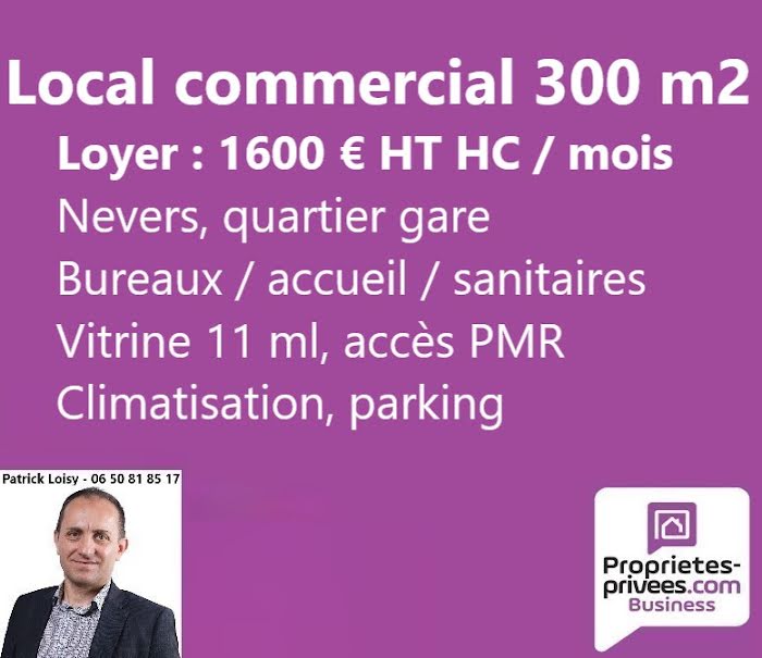 Location  locaux professionnels  300 m² à Nevers (58000), 1 600 €