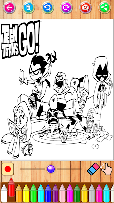 Teen Coloring Titans Go Gameのおすすめ画像3