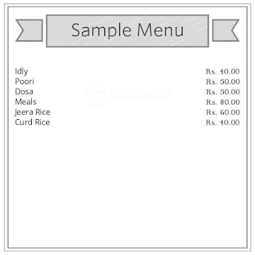 Brahma Shri Udupi Veg menu 
