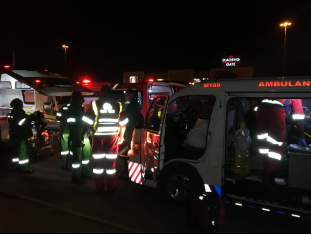 One person was killed and 14 others injured in a collision between a taxi and a light motor vehicle on Ikageng Road in Potchefstroom on Friday evening, paramedics said.