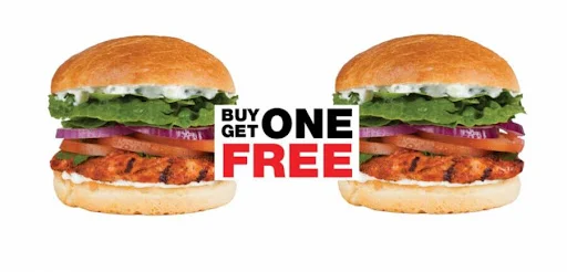 Chicken Cheese Tandoor Burger Buy 1 Get 1