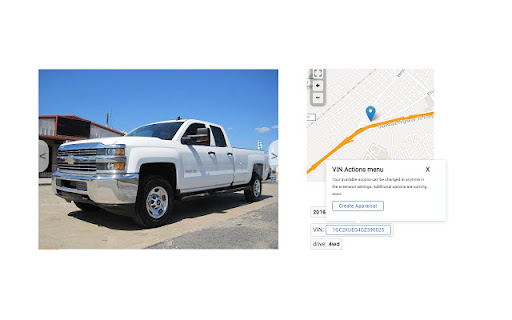 vAuto VIN-Click chrome extension