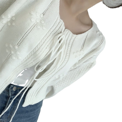 Title 2, Youthful-looking Loose Outer Wear Idle Style Kn...