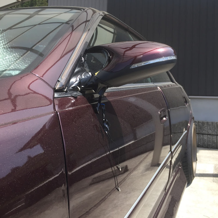 マークIIのドアミラー加工・続・理想のミラー・コロナウイルスに負けるな・マーク2 jzx100・DIYに関するカスタム事例の投稿画像3枚目