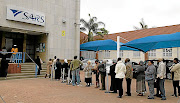 People queue to submit their  income tax returns to SARS  in Polokwane before deadline. Late returns attract  penalties. / Elijar Mushiana