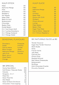 Bombay Kulfi menu 1