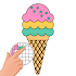 Pixel Art Dessert - Color by number1.2