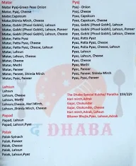 The Dhaba menu 4