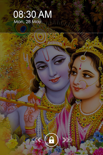 Radha Krishna Lock Screen