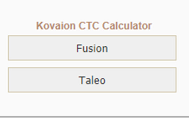 Kovaion CTC Calculator chrome extension