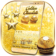 Gold Glitter Chocolate Keyboard  Icon