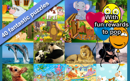 Animal Puzzles for kids free