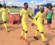 Baroka FC players leave the field for the dressing room for the half time break during their pre-season friendly match against provincial rivals and NFD outfit Tshakhuma Tsha Madzivhandila at Giyani Stadium on July 22 2018.