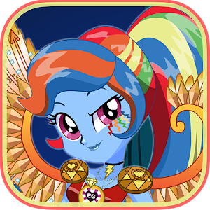 Crystal Wings Rainbow Dress up  Icon