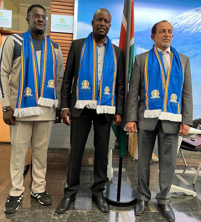 EALA MPs elect , Kennedy Kalonzo, Kanini Kega, and Suleiman Shahbal.