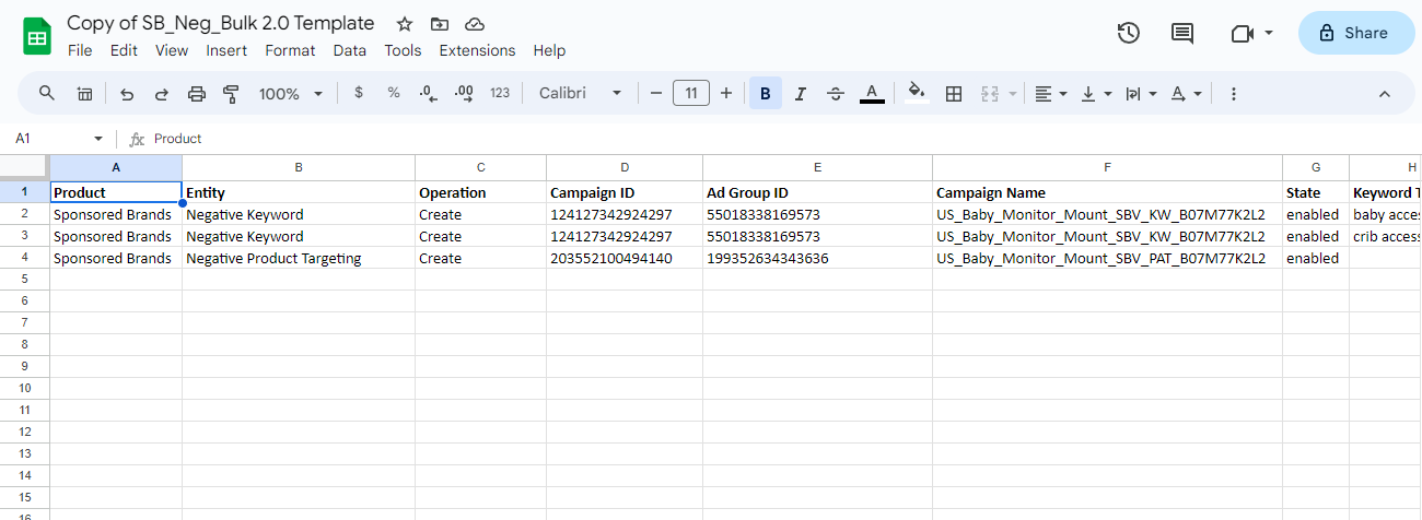 sponsored brands bulk file template