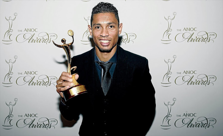 Wayde van Niekerk after he was awarded the Best Male Athlete of Rio 2016. File photo