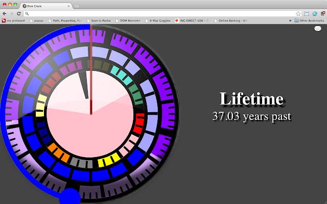 Disk Lifetime chrome extension