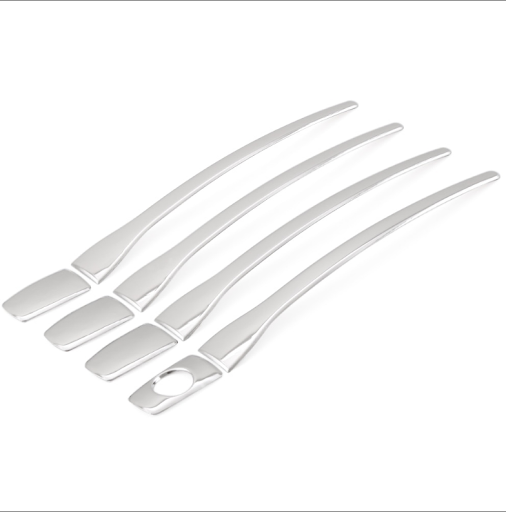 Title 3, Stainless Steel Car Door Handle Stickers Protec...
