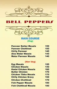 Bell Peppers menu 4