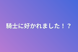 騎士に好かれました！？