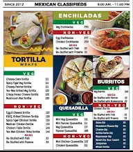 World Of Tortillas menu 1