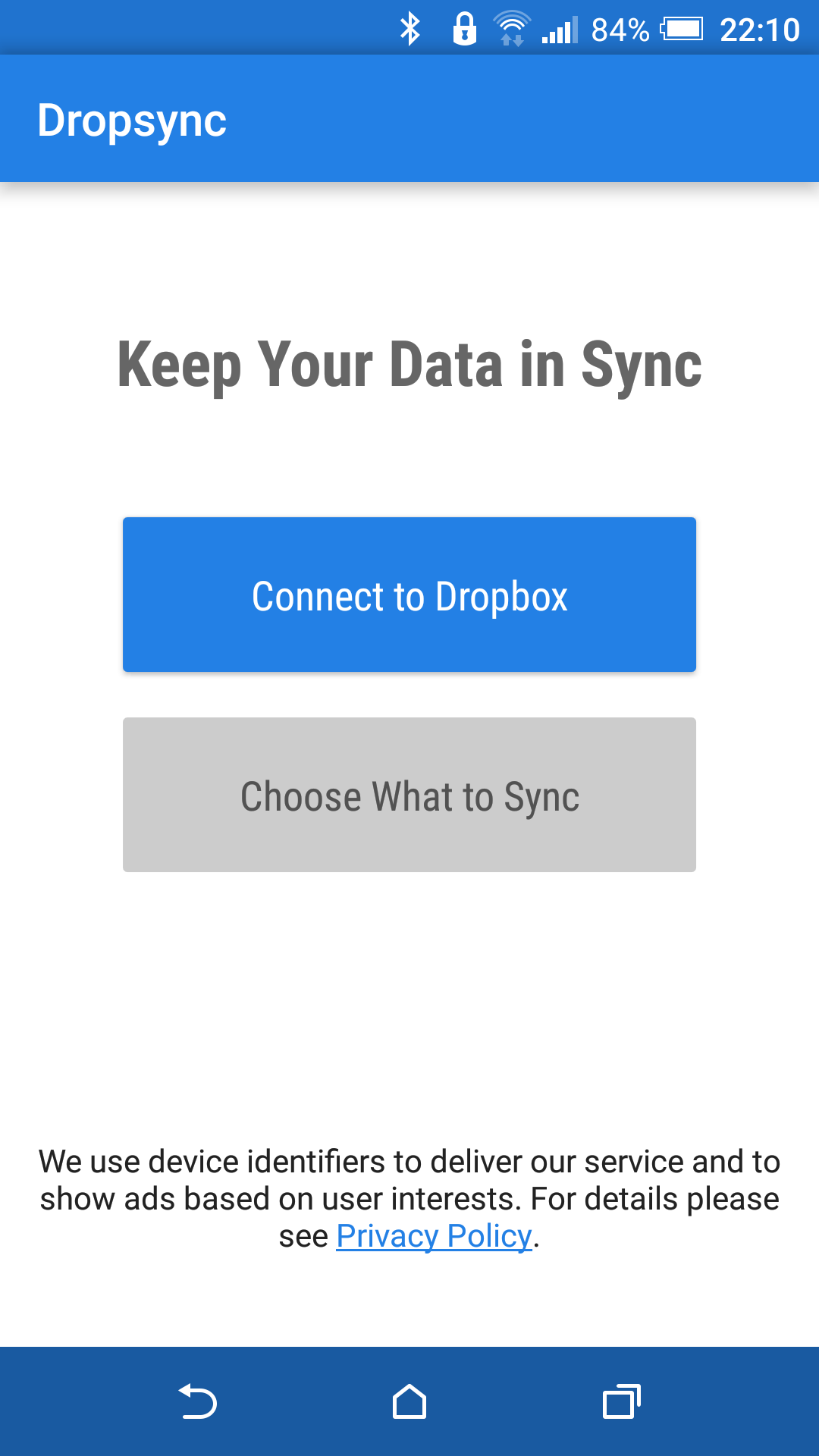 Android application Dropsync PRO Key screenshort