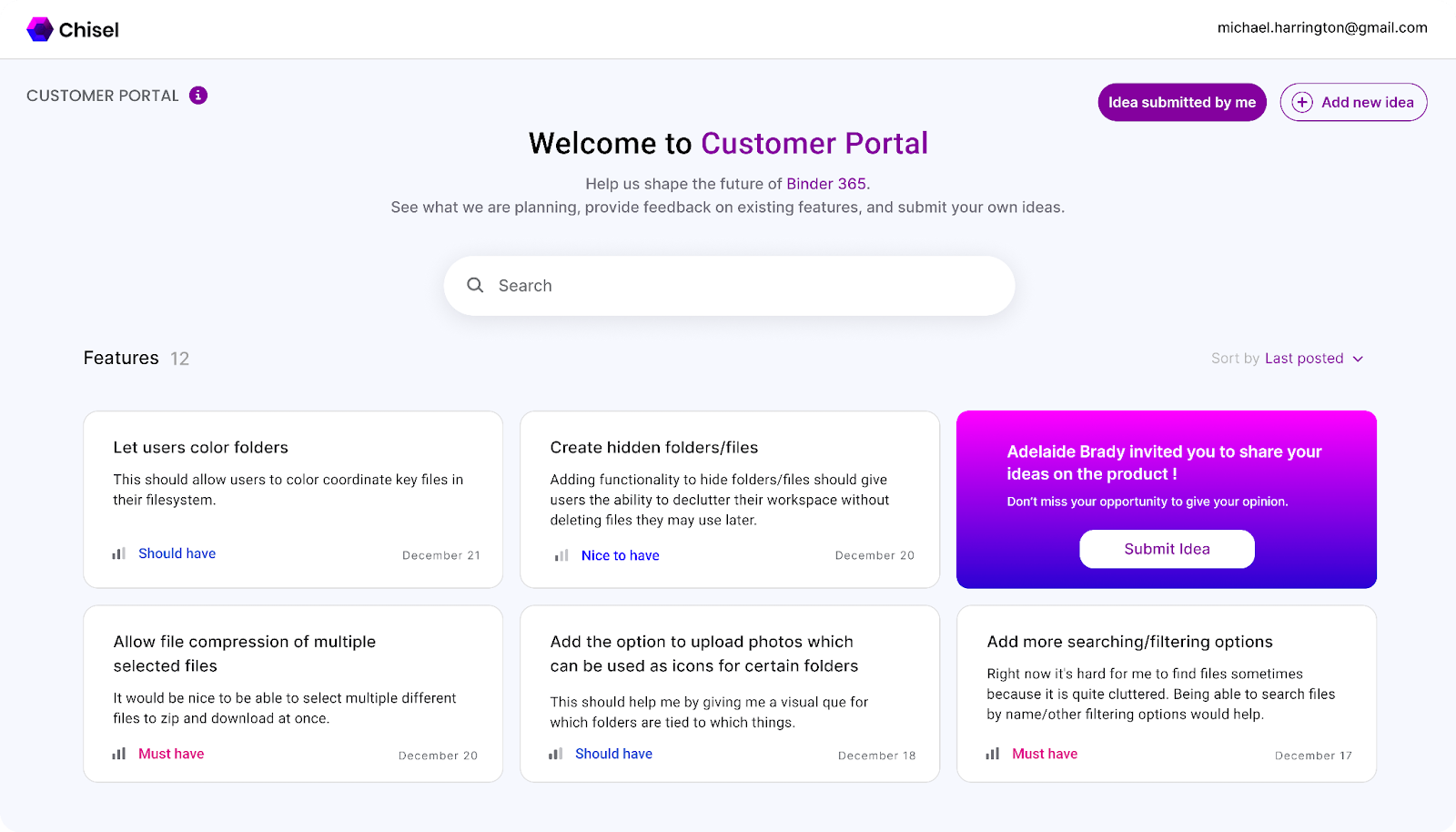 Innovative Customer Feedback Portal Helps To Effortlessly Share and Prioritize Ideas with One Link