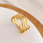 J299 Line Ring Gold