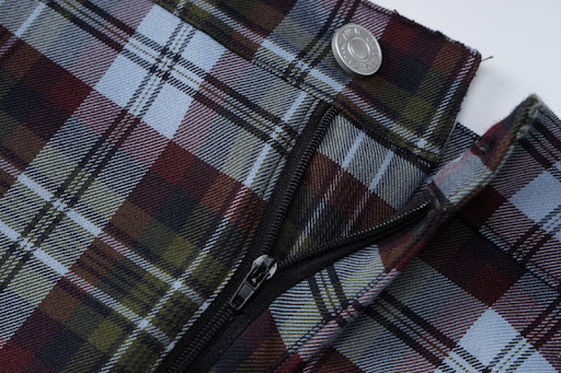 Title 12, Spring Plaid Printed Micro-fried Street Casual ...