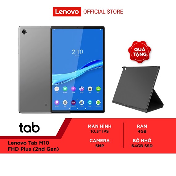 Máy Tính Bảng Lenovo Tab M10 Tb - X606X (Za5V0362Vn) (P22T 2.3Ghz/64Gb/10.3 - Inch Fhd Plus/Wifi/4G)