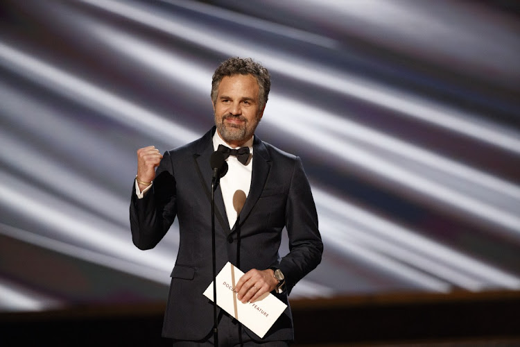 Mark Ruffalo on stage at the Oscars in February