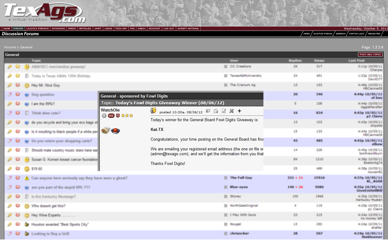 TexAgs Winners Preview image 0