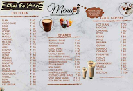 Chai Chillam Bar menu 1