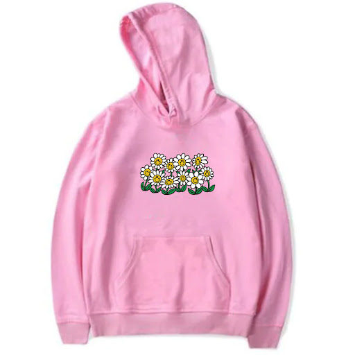 Title 4, Digital Printed Long-sleeve Hoodie Daisy In The...