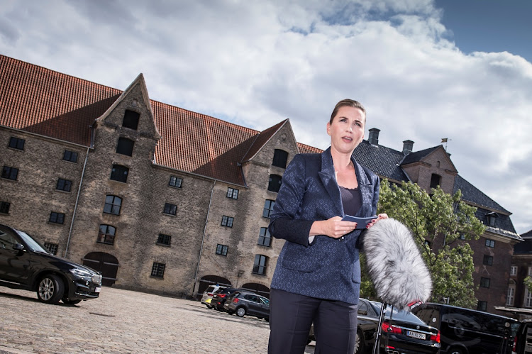 Denmark's Prime Minister Mette Frederiksen addresses the media in Copenhagen regarding US president Donald Trump's cancellation of his visit to Denmark pn August 21 2019. Picture: Ritzau Scanpix via REUTERS