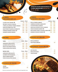 Cubanos menu 2