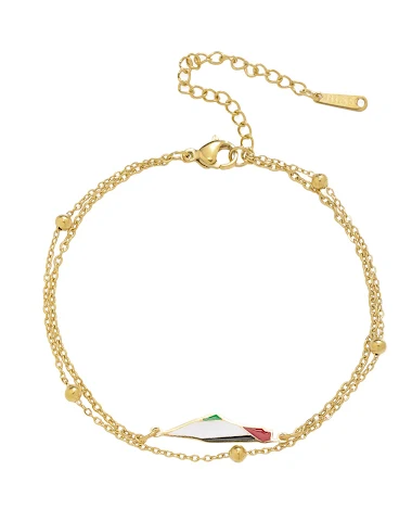 Dames dubbellaagse kralenketting en - 1