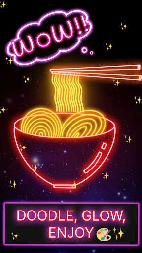 Screenshot Neon Doodle : Glow Art Drawing