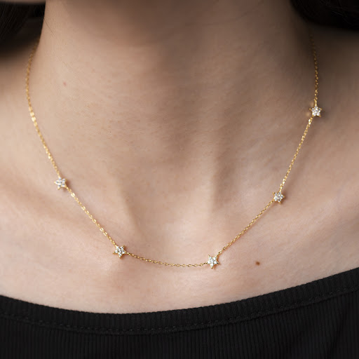 Title 6, Fashion Personality Five-pointed Star Pendant N...